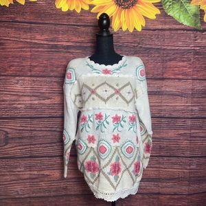 ⚡️Vintage Charlotte 3D knitted floral sweater⚡️